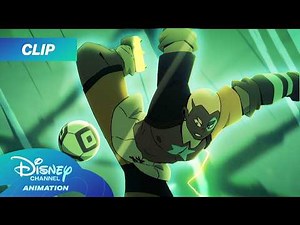 Snooker the striker w/ a kinetic force field tama | Dragon Striker: Gorotama Stars | Disney Channel