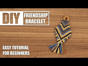 Chevron Diamond Keyring Friendship Bracelet Knotted Keychain | Easy Tutorial for Beginner