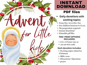 Printable Advent Scripture Devotion for Kids and Families Christmas Countdown Christmas Story Scripture Cards Nativity Advent Calendar - Etsy