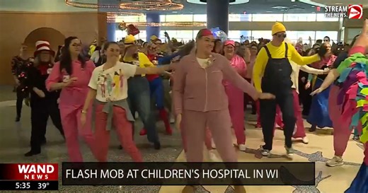 Children's hospital gets its groove on with Halloween flash mob