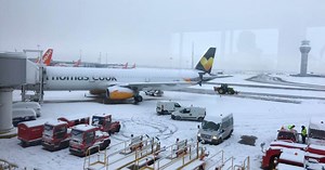 Airport inbound flights cancelled and diverted as runways close due to snow