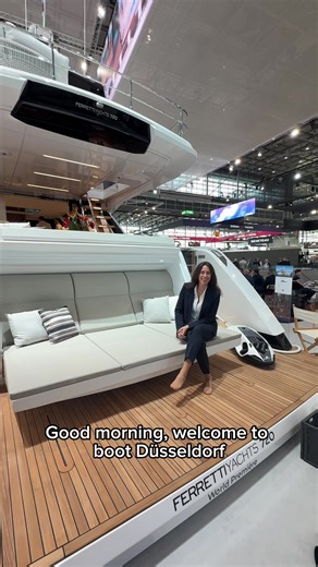@Ferretti Yachts - Official 720 - World Première @bootDusseldorf #ferretti720 #ferrettiyachts #yachting #boating #worldpremiere