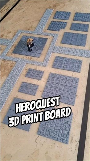 HEROQUEST 3D PRINT BOARD WIP #heroquest #3dprinting #rpg