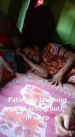 RBD (REM sleep behaviour disorder) in a patient of Parkinson’s disease.
