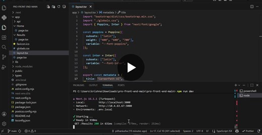 #hackathon #python #fastapi #nextjs #machinelearning #artificialintelligence #resumeanalyzer #atsscore #careerrecommendation #fullstackdevelopment #opentowork #hackathonproject #aiproject… | USHA PITHANI