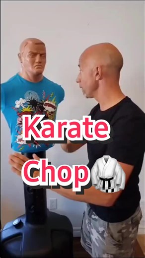 Shuto karate🥋 chop ✋for serious #selfdefense #corbakaichop #selfdefensetools #learnontiktok #howtosavealife