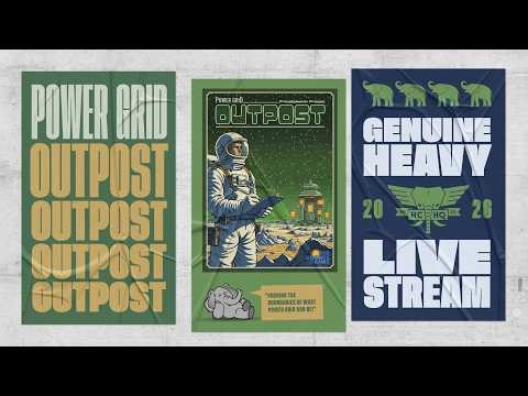 Power Grid: Outpost- 4p Teaching, Play-through, & RoundTable by Heavy Cardboard