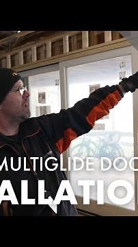 It’s installation day for this three-panel MultiGlide™ door with automation! 👏👏 #shorts