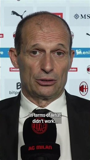 Massimiliano Allegri after #MilanCagliari | #Shorts