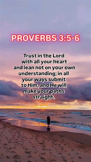 These verses teach us to place complete trust in God rather than relying solely on our own reasoning or judgment. When we surrender our plans and decisions to Him acknowledging His wisdom and guidance He promises to direct our lives toward the right path, leading us with clarity, peace, and purpose. #godisgood #prayerworks #dailybread #jesuslovesyou #inspiration #motivation | Daily Bread