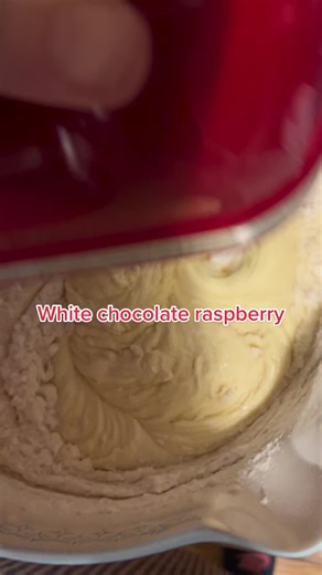 Cream together 3c sugar, 1-1/2c butter, 6 eggs, 8oz cream cheese (all ⬅️room temp), 2tsp almond extract, 1pkg white chocolate pudding mix./separate bowl 3c flour, 1/4 tsp baking powder, 1/4tsp baking soda, 1/2 tsp salt mix altogether, mix in 1c melted (cooled) white chocolate, and one container fresh raspberries Icing is 1 pkg cream cheese, 1 stick of butter, 5c powder sugar and 1 pkg raspberry jello powder. #whitechocolate #whitechocolateraspberry #whitechocolateraspberrycake