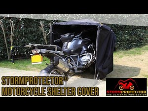 StormProtector® Motorcycle Shelter by HRH Hill Ltd.