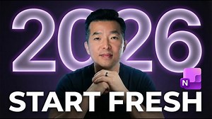 OneNote Clean Start for 2026 : Easily Create a New Notebook Using PARA & Archive Last Year