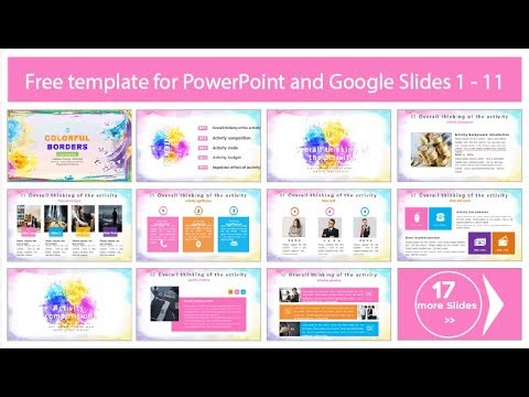Free Colorful border Template for PowerPoint, Google Slides and Canva