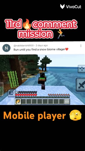 11rd comment 🔥mission complete 🥳_#shorts _#viral _#minecraft _#youtubeshorts please like and subs 🥺