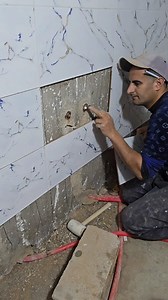 12K views · 85 reactions | Smart tile drilling #construction #tiles #diy #ceramics #asmr #lawn #satisfying #sidewalk #mowing | Mastafa roum | Facebook