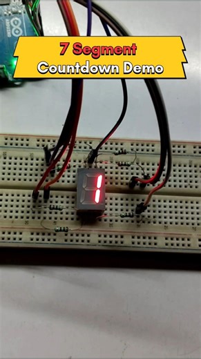 7 Segment Counting Display #shorts #subscribe #arduino