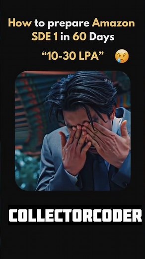 Amazon SDE-1 in 60 Days! 🚀 DSA Roadmap for Success #amazon #sde #shorts #roadmap #dsaroadmap