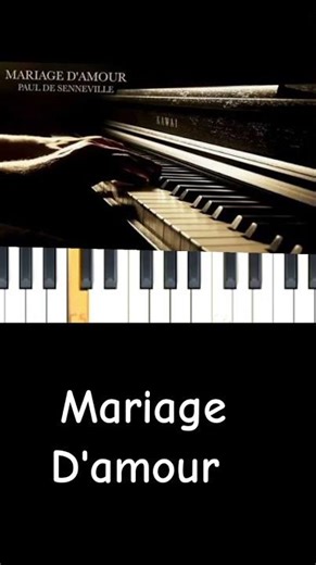 Mariage D'amour piano tutorial