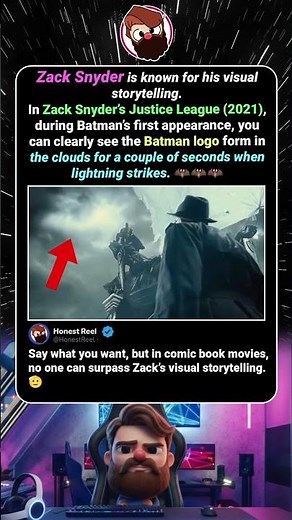 Zack Snyder’s Hidden Batman Detail You Probably Missed! 🤯 #shorts