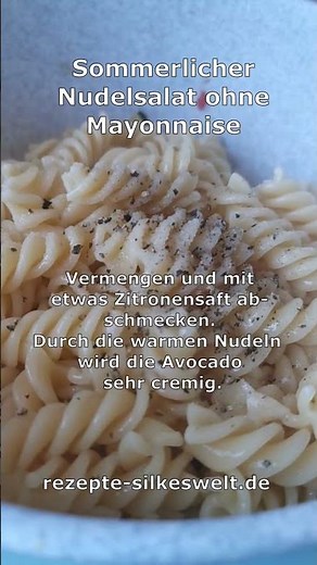 Sommerlicher Nudelsalat ohne Mayonnaise #Silkeswelt #shorts #short #nudelsalat