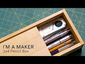 2x4 Pencil Box with Sliding lid