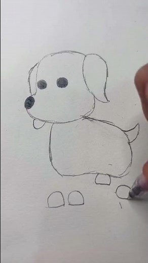 How to draw Dog | Roblox Adopt Me