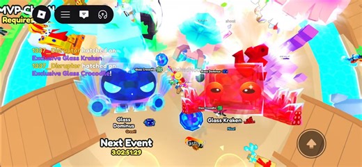 Jumped back into game to warm up before the weekend event and just hatched a “rainbow” garg from the glass egg! Now if only @CoderMitchell or anyone from @BuildIntoGames could make me partner so I could sign some pets for a giveaway…😂See you all this weekend!#Roblox #PetSim99 #PetSimulator