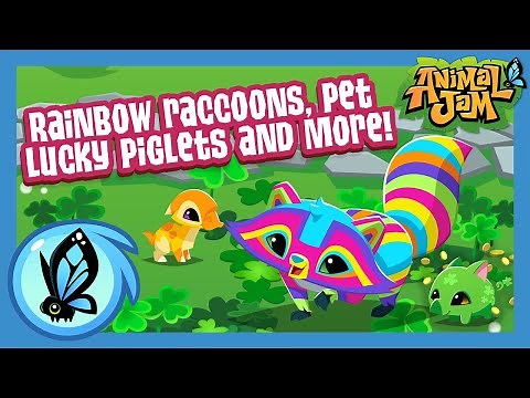 Rainbow Raccoons, Lucky Piglets, & More! | Animal Jam Update