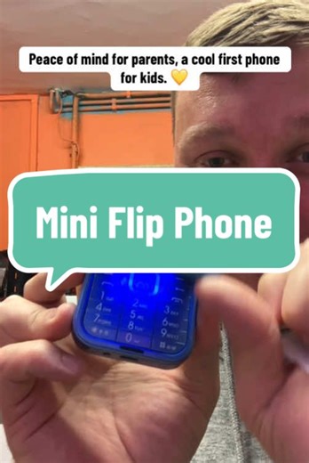 Foldable Mini Phone: Perfect First Phone for Kids