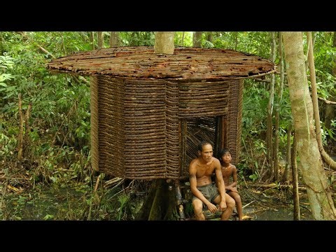 🏕 Bushman Build An Alien House Inside The Amazon Jungle 🏕