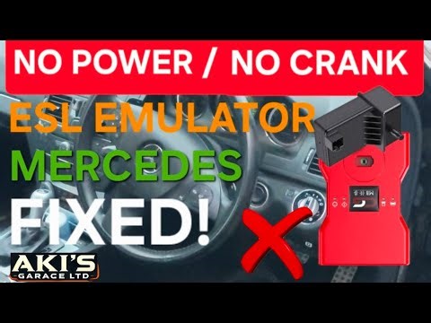 Mercedes-Benz W204 W207 W212/No Power, No Crank, No Dash Lights, ESL/ELV Steering Lock Emulator/CGMB