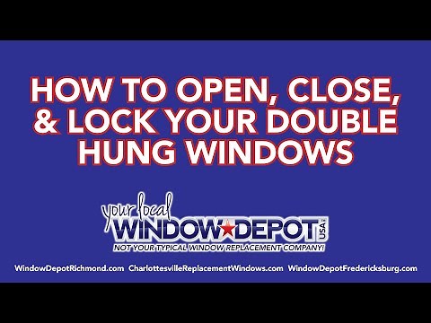 How To Open Close & Lock Your Double Hung Windows - Window Depot