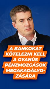 A bankokat kötelezni kell a gyanús pénzmozgások megakadályozására! #fidesz #fideszpress #fideszfrakció | Fidesz-frakció