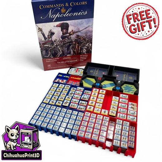 Commands and Colors Napoleonics Insert | CNC Napoleonics Storage | Napoleonics Organizer | GMT Games Chihuahuaprint3d - Etsy