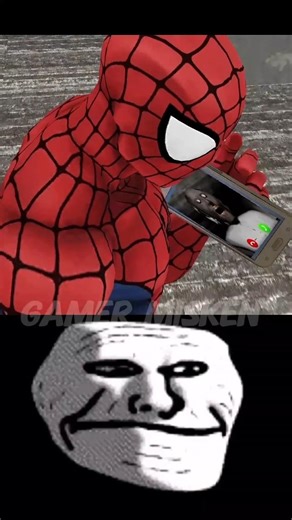 spider Man Granny Call | troll face edit 🤔 #grannygame #spiderman #shorts