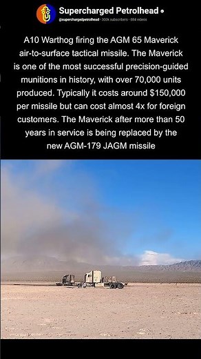 A10 firing the maverick missile