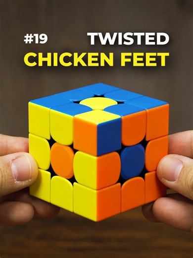 Twisted Chicken Feet Pattern for 3x3 Rubik’s Cube