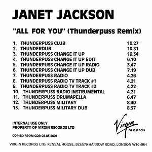 Janet Jackson - All For You (Thunderpuss Remix)