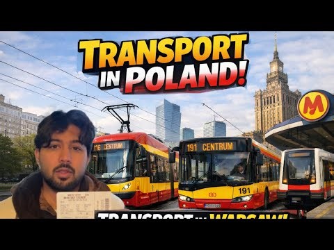 Public Transport In Warsaw🇵🇱 | Trams,Metro & Buses Experience