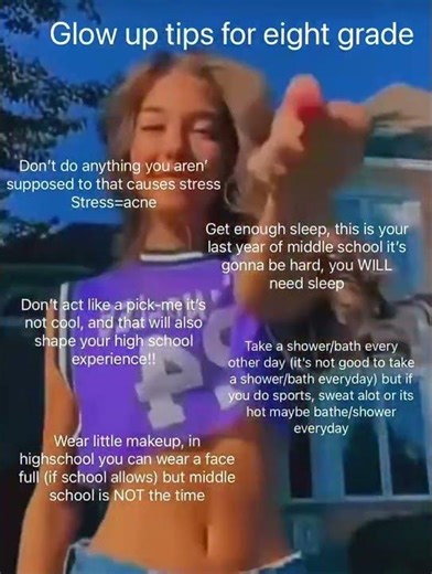Glow up tips for eighth grade