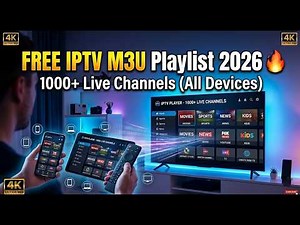 FREE M3U Playlist 2026: More 1000+ Live Channels (Updated!)