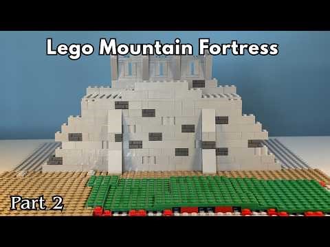 Building a Mountain Fortress in Lego: Foundation Ep 2