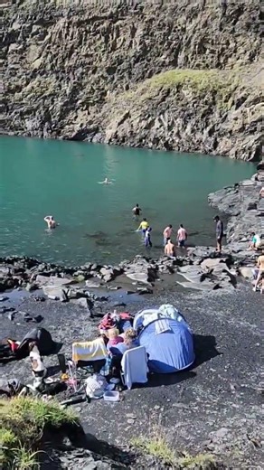Blue Lagoon - Abereiddi natural attraction features stunning blue-green water, dramatic cliffs