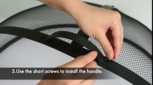 Fire Pit Screen with Open Lift 36" - Fire Pit Spark Screen Round - Fire Pit Safety Screen – Durable, Heavy-Duty Steel and Anti Rust - Cover and Accessories - Mesh Screen Firepit (Sizes 36”/28”)