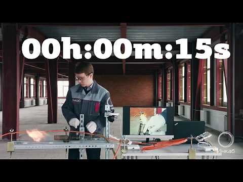 Test of Fire Resistant cable!