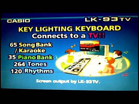 CASIO LK-93 TV (DEMO songs) part 1/2