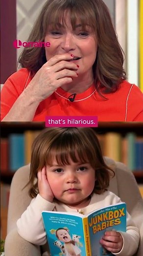 Lorraine's Hilarious Reaction to AI Baby Versions of Herself! #lorraine #shorts