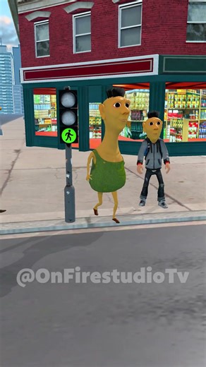 Crossing the Street challenge with Hamood Habibi Family #hamoodhabibi #scaryteacher3d