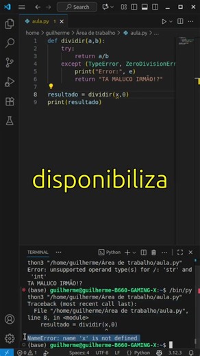Seu código Python deu erro? Não entre em pânico! A solução está no Traceback!